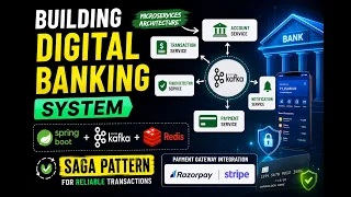 Full Project How Banks Detect Fraud Digital Banking System Spring Boot kafka Redis SAGA