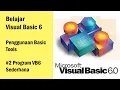 LEARN VISUAL BASIC VB6 CREATE A SIMPLE VB6 PROGRAM