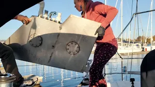 How I removed and Coated my Black water tank in Fiberglass ep 25