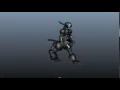 Centaur walk cycle animation