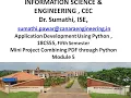 VTU Python 18cs55 M5 L15 Mini Project Combining PDF