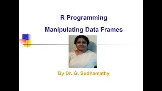 Manipulating Data Frames in R Programming