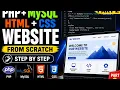 PHP MySQL Complete Website Tutorial PART 2 HTML CSS PHP Project From Scratch Step by Step