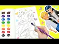 Miraculous Ladybug Coloring Book Pages with Marinette Alya and Adrien