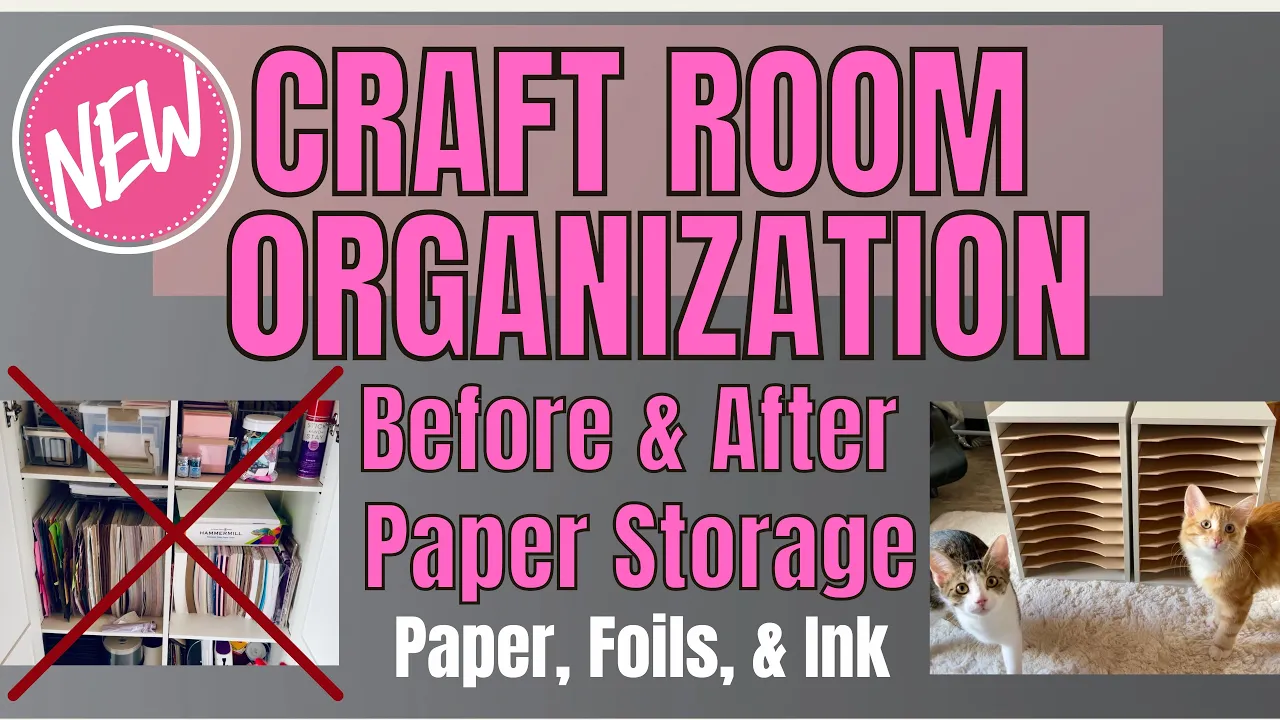 💥CRAFT ROOM ORGANIZATION 🧹 | Tips & Storage Ideas on how to organize  | Best Paper storage EVER!