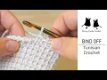 BIND OFF Tunisian Crochet How to END Tunisian Crochet Projects