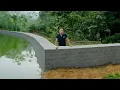Download Lagu Build a Solid Fish Pond Wall by Yourself in the Wild - No Modern Tools