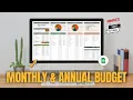 Create Your Own Monthly Annual Budget Template - Part 1 of 2 Monthly Tab Setup
