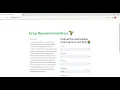 Crop - Recommender App using Python Machine Learning