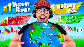 Winning Fortnite in Every Country! (Sprite Edition)