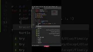 Make Anti-Clock Wise Rotating Animation using Python Turtle Python Tutorial