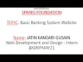 Basic Banking System - 1 Sparks Foundation Web Development Intern
