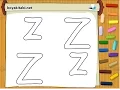Alphabet Coloring Pages - Letter Z Coloring Page