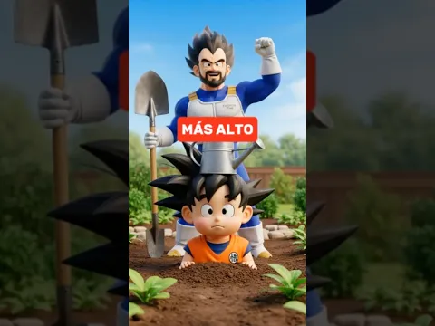 Goku quiere ser más alto #dragonballz
