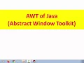 Java Abstract Window Toolkit Part - 1