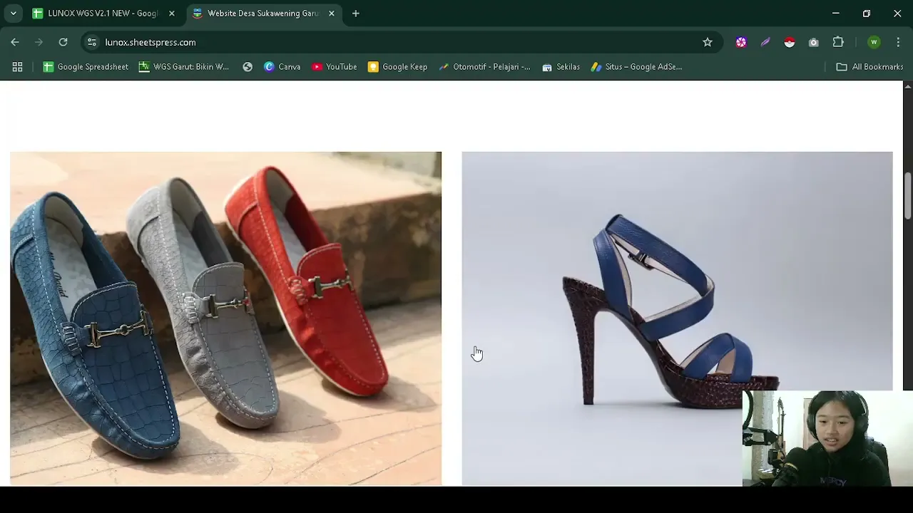 Template Website Landing Sepatu WGS GRATIS 