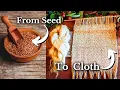 I grew my own cloth the entire flax to linen process