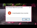 A Java Exception Has Occurred Error on Windows - How To Fix Cannot Open jar files