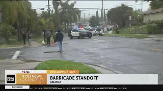 Valinda barricaded suspect still holding out in 17th hour