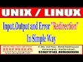 Tutorials Input Output and Error Redirection In Simple Way by DURGA Sir