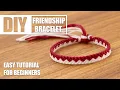 Triangle Simple Minimalistic Cute Macrame Friendship Bracelets Easy Tutorial for Beginner