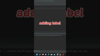How to create window and add label in tkinter python
