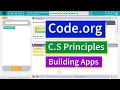 Buttons and Events Lesson 1 19 Tutorial with Answers Code org CS Principles