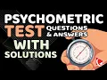 How to Pass PSYCHOMETRIC TEST - Questions and Answers with Solutions