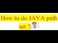 L-1 How to do java path set by Ravi Poswal