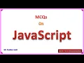 JavaScript MCQ Part 9 Rapid Test Programming Joshi P D