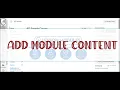 Add Module Content in Canvas