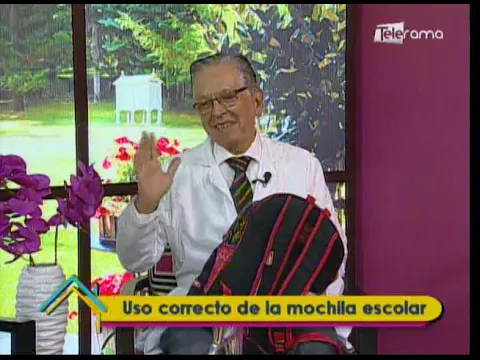Uso correcto de la mochila escolar