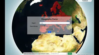 Mapbox GL JS Geography Quiz Website Demo