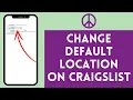 How to Change Default Location on Craigslist 2026