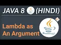 Lambda Expressions Use as Argument Method Reference Java 8 in Hindi