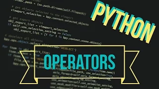 Python Ep 5 Operators
