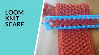 Loom Knit Criss Cross Stitch Scarf Double Knitting