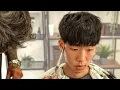 A Textured Fringe Haircut with Low Taper Fade Tik Tok Haircut
