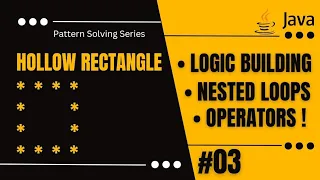 Print Hollow Rectangle Star Pattern Java pattern solving series nested for loop