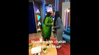 Mathira Show Bts Chahat Fateh Ali Khan Pakistaniactress Shorts Ishqmurshid Drama 