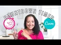 Canva Tutorial How to Create a Countdown Timer in Canva for FREE