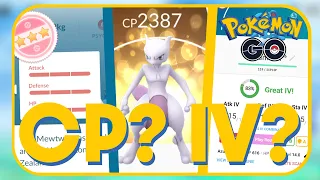 how does cp ivs and levels work in pokemon go 