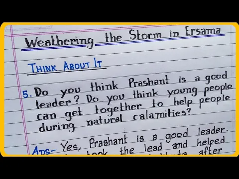 Download MP3 NCERT || Class - 9 || Weathering the Storm in Ersama || Do you think Prashant is a good leader?