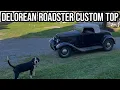 Recreating a 40s Roadster Top From Scraps Of Material - 32 Delorean Roadster