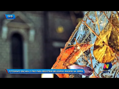 Fotógrafo encara o frio para registrar belíssimas imagens na Serra