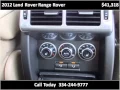 2012 Land Rover Range Rover Used Cars Montgomery AL