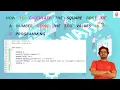 How to calculate the square root of a number using the log values in C programming