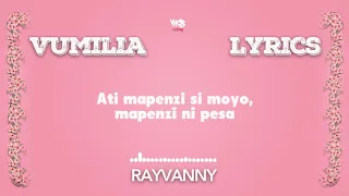 Rayvanny Vumilia Official Lyrics 