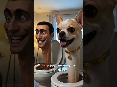 Defeat the Toilet Man #pets #cutedog #animals #cute #puppy