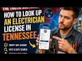 How to look up an electrician license in Tennessee
